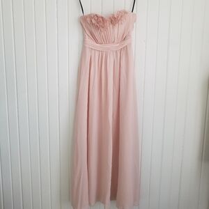 H&M Women's Sz. 4 Chiffon Maxi Strapless Special Occasion Evening Formal Dress